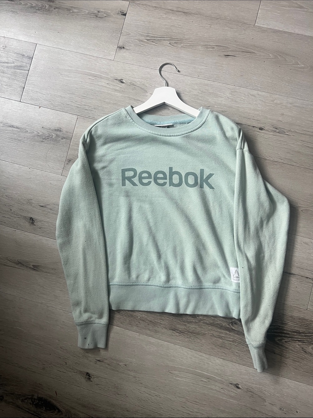 Reebok Women's Mint Green Crewneck Sweatshirt